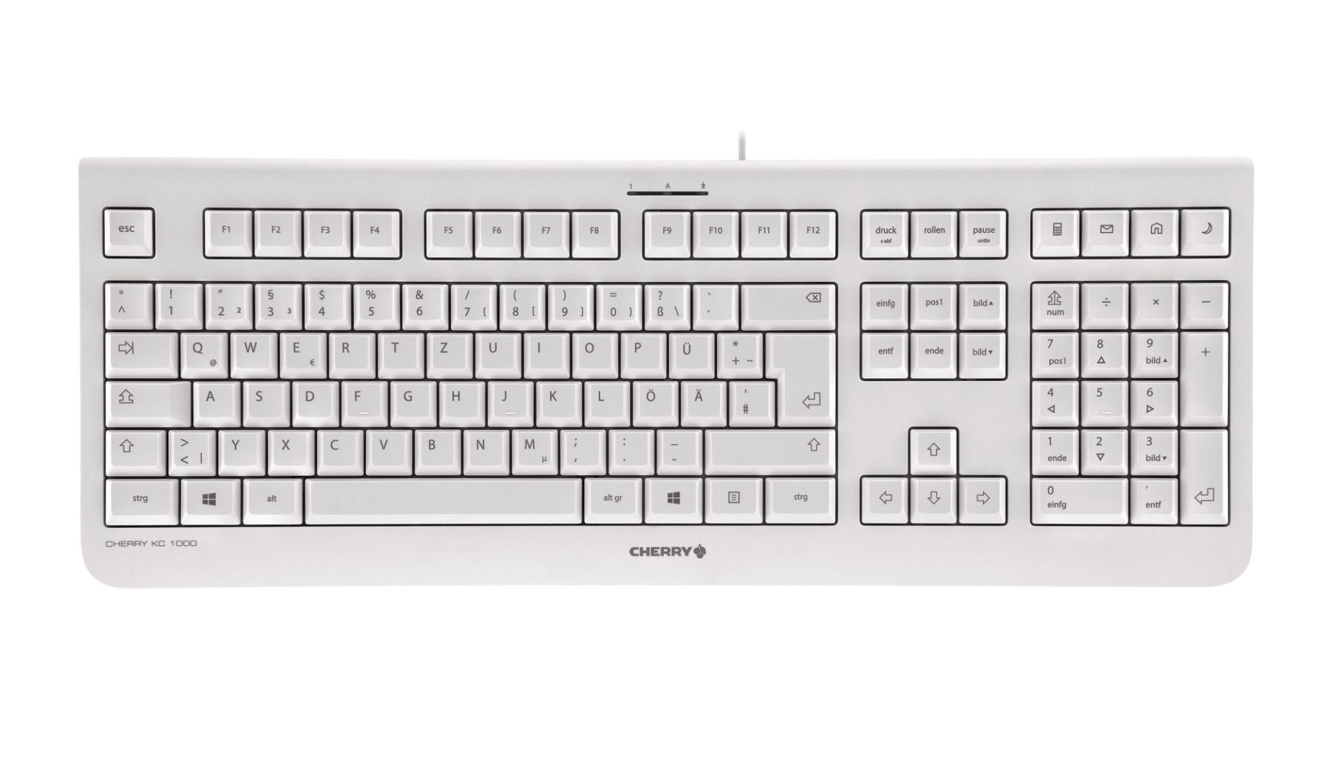 Cherry Tastatur KC1000 grey JK-0800DE-0
